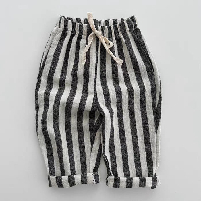 Summer Hot Selling Baby Breathable Thin Striped Loose Comfortable Pants
