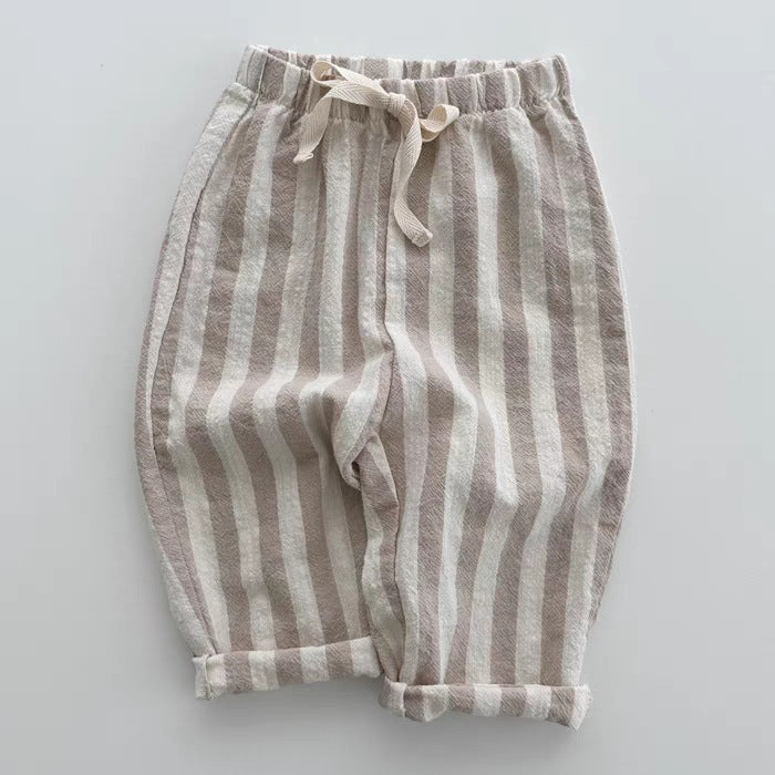Summer Hot Selling Baby Breathable Thin Striped Loose Comfortable Pants